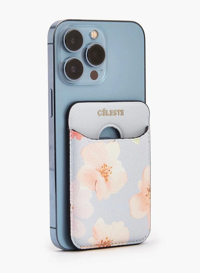 سيليست Floral Print Card Holder